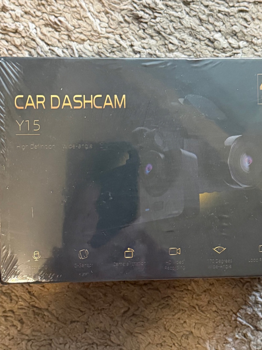 Y15 Car Dashcam - Black